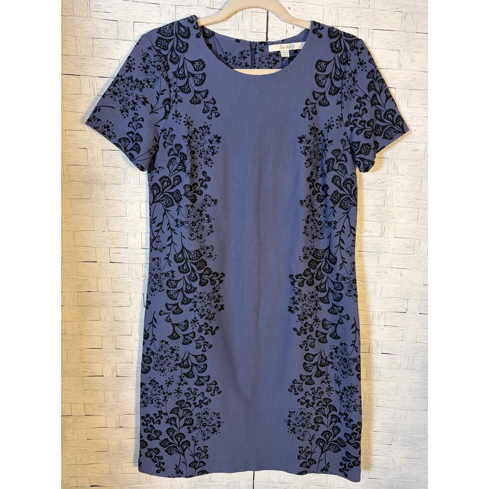 Boden Womens Dress Mini Short Sleeve Lace print bodycon feminine office evening